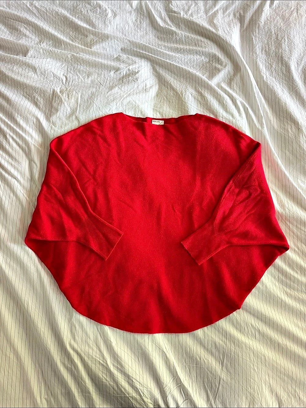 KERISMA Ryu Top Red Wide-Sleeve Sweater Size Small/Medium